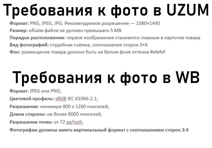 Фотограф для Uzum и Wildberries