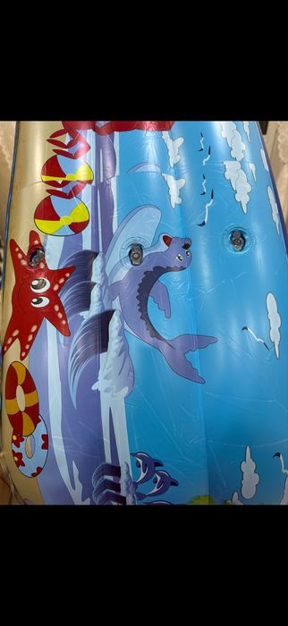 Бассейн детский надувной с насосом в комплекте