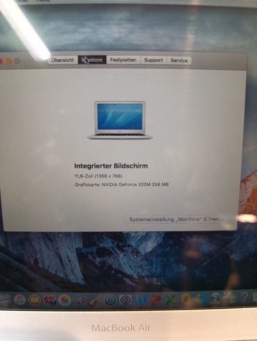 Macbook air a1370 de colecție display 11 inch dual  core