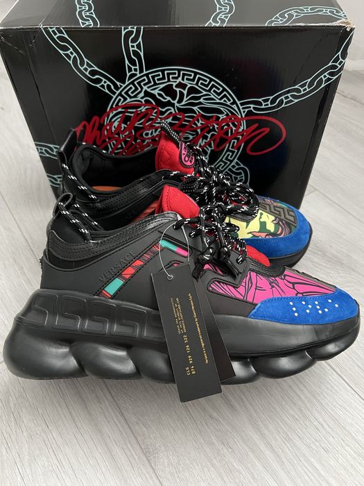Versace Chain Reaction Mov/ Negru 43