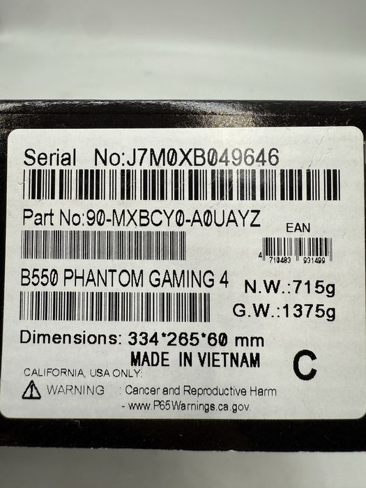 Placa de baza ASRock B550 Phantom Gaming 4