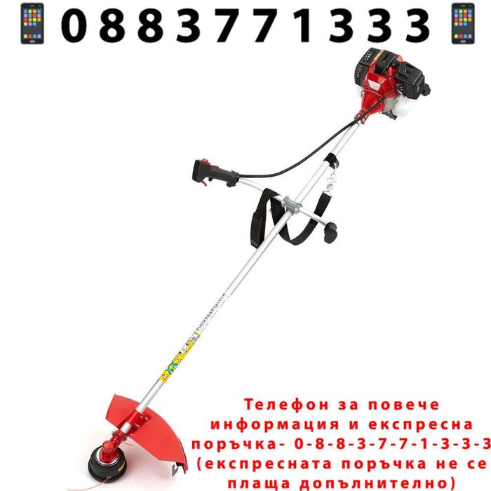 НЕМСКИ Бензинов Тример 74 куб. +Резачка 68 кубика KRAFTROYAL+ЛЕД ФЕНЕР