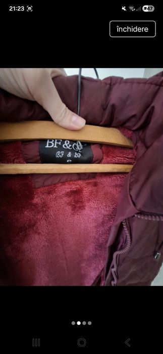 Geaca cu interior călduros