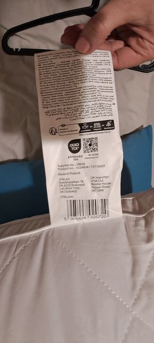 Vând 2  Perne fibre 50x70x3 ULVIK Jysk