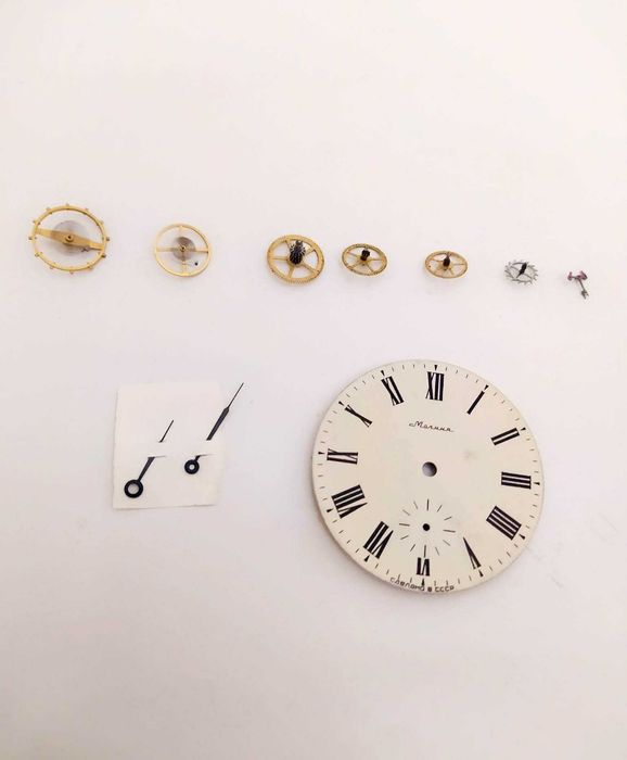 Части и Баланси за Ретро Часовници.Баланс Колелета Ос Ремонтоар за Seiko Сейко Orient Ориент Молния Molnija Слава Зим Чайка Восток Vostok Полет Poljot