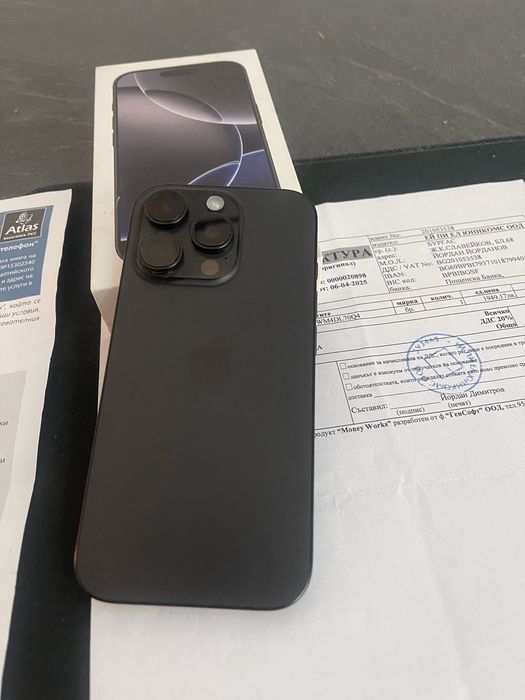 iPhone 16 Pro 128GB – Черен – 92% батерия – С интернационална гаранция