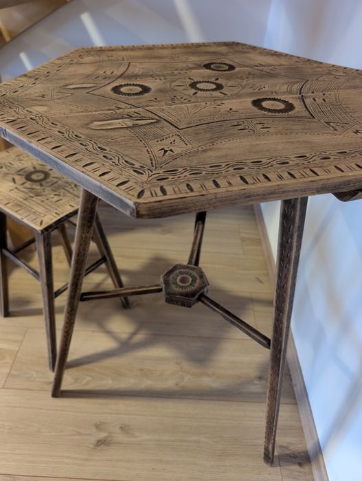 Set vechi masă și scaune Transilvania