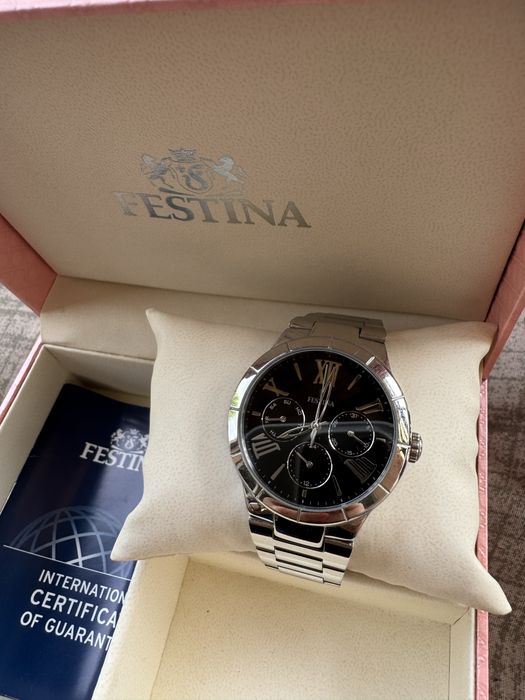 Ceas dama cu cadran negru