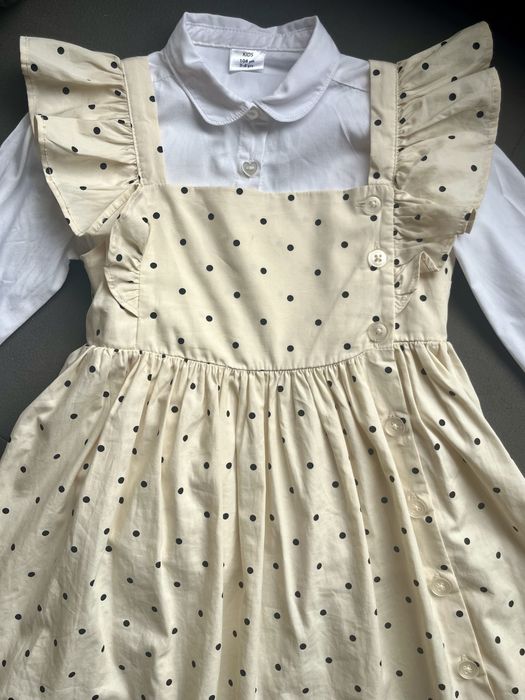 Рокля с риза за момиче размер 104