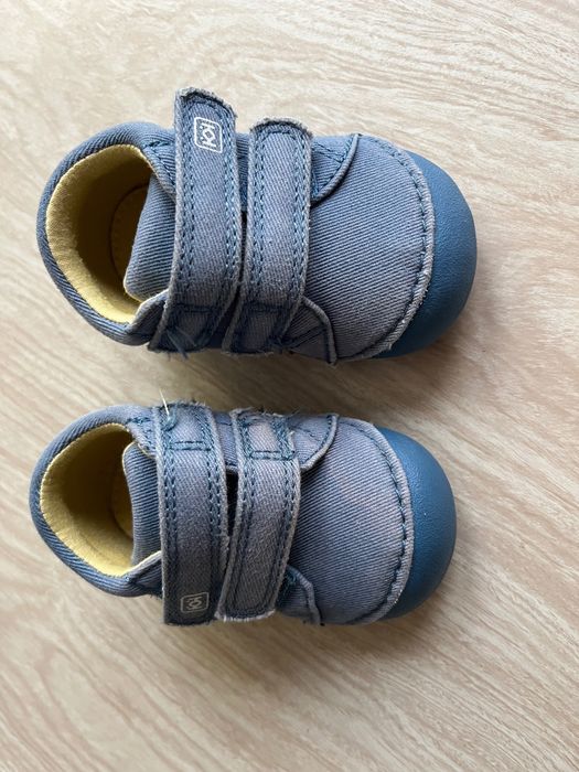 Кожена буйка Barefoot лазурно синьо Колев и Колев