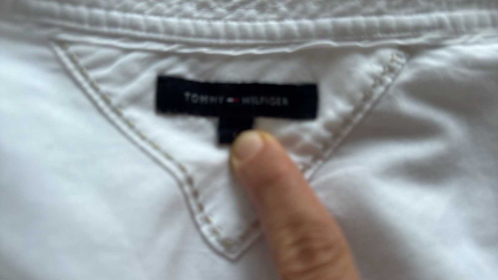 Елегантна памучна бяла блуза Tommy Hillfinger, 38