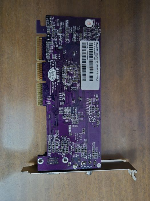 Видеокарта  MX 4408X AGP 8X 64 MB