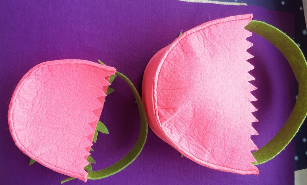 Корзинки из фетра ручной работы.