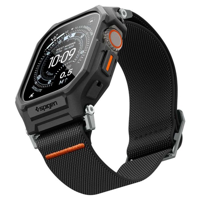 Spigen Кейс с каишка Spigen Lite Fit Pro + Screen Protector (ACS11415) за Apple Watch Ultra 2 49mm,Apple Watch Ultra 3 49mm