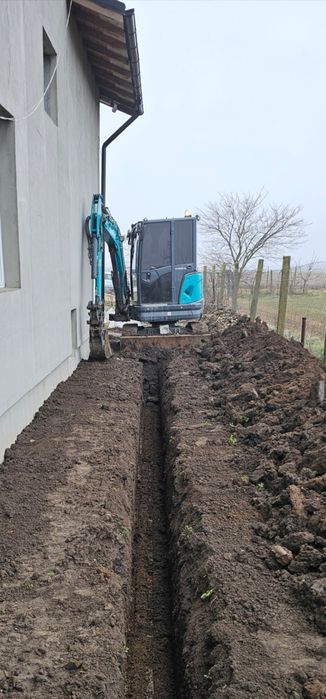 De Inchiriat Miniexcavator 3,5 + Picon + Basculanta  Transport