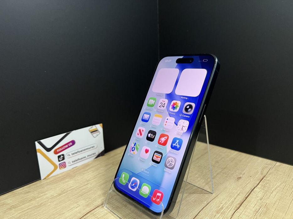 Iphone 15 Pro 128Gb Blue Titanium Second-Hand Satisfăcător 3 ani garan