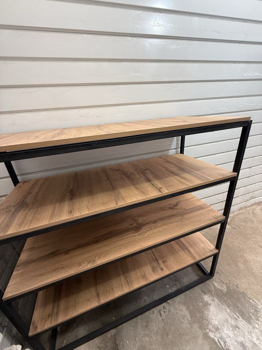 Стильный напольный стеллаж лофт