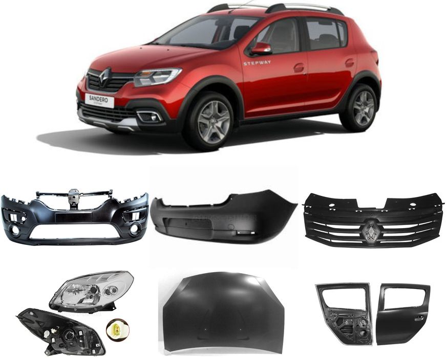 Бампер, капот, крыло, решотка, фара , Renault