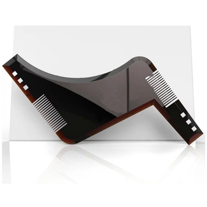 Pieptene contur Barba & Mustata / Sablon Barba & Mustata ca la salon