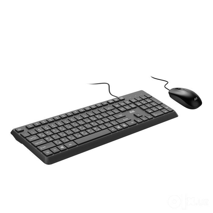 Проводной набор клавиатуры и мыши 2Е MK405 USB Black Low Profile