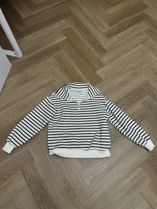 Кофта с замком полосатая Defacto