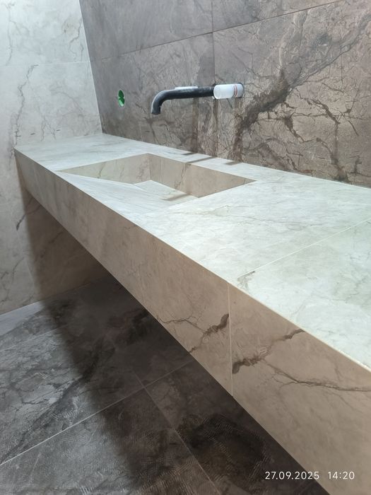 Умывальник из керамогранита на заказ