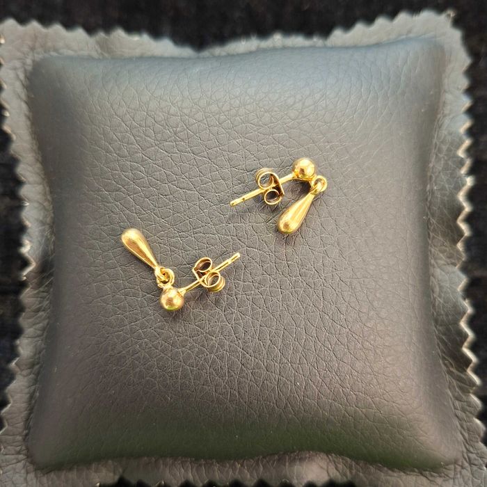 ( B31569.1 / Ag28 Doi Baieti ) Cercei Aur 18K - 1.54 grame / 1001 lei