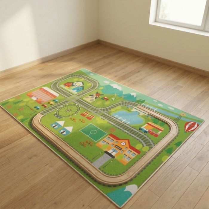 Детски килим за игра 120х160см -Противоплъзгащ и миещ се