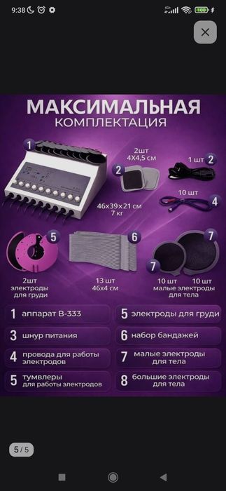 Профессиональный миостимулятор