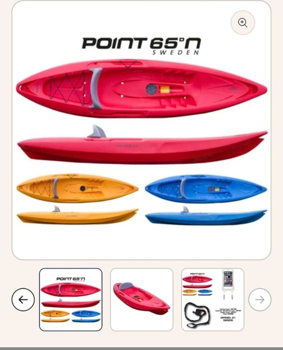 Caiac sit on top SeaDog 2,95 m (Suedia), inclus 2 padele, scaun negru și sistem transport roti
