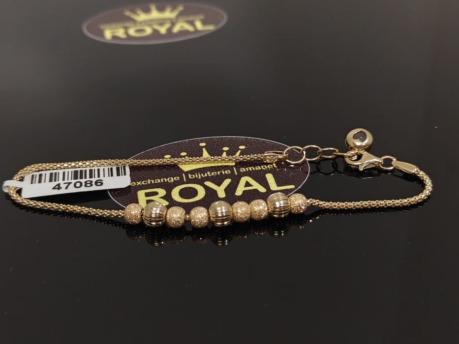 Bijuteria Royal: Brățară aur 14k/3.8 gr
