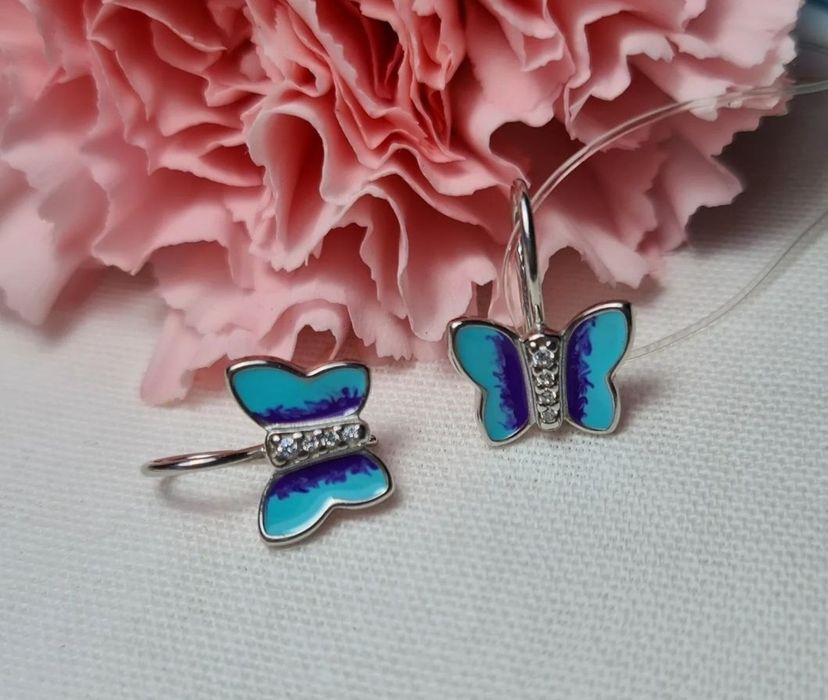 Детские серебряные серьги