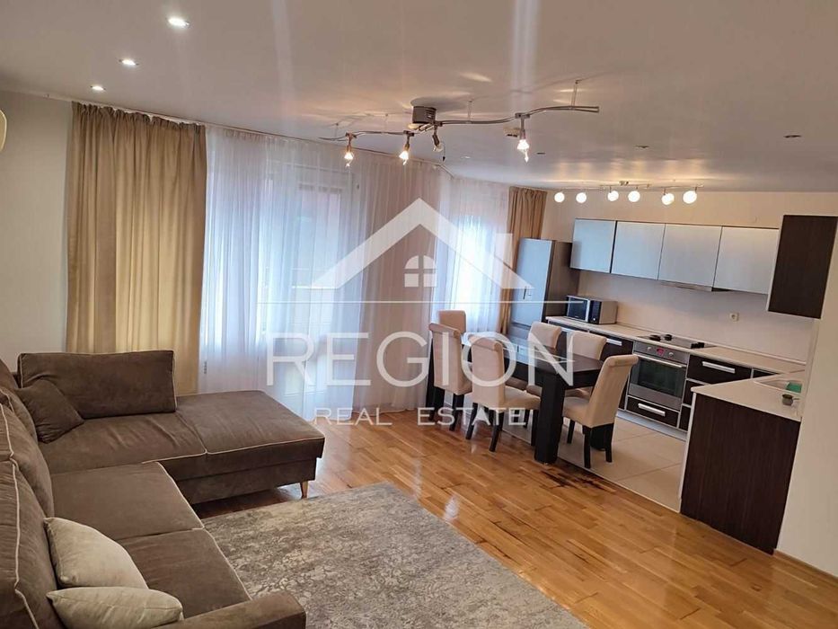 Тристаен НОВ обзаведен апартамент-Завод Дружба