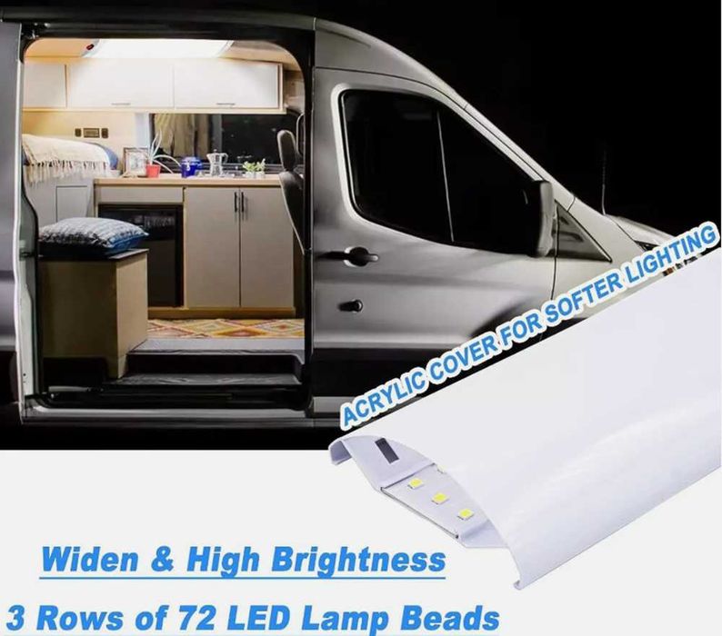 72w LED Плафон/Интериорна диодна лампа - 12V/28 см