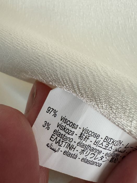 Bluza Zara crem din vascoza matimea m noua