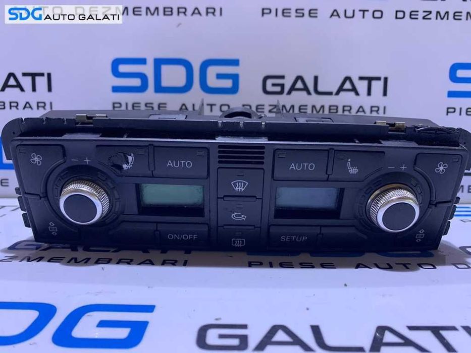 Panou Comanda AC Clima Climatronic cu Scaune Incalzire Audi A8 D3 2002 - 2009 Cod 4E0820043A 4E0820043D