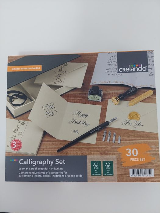 Set caligrafie cu sigiliu