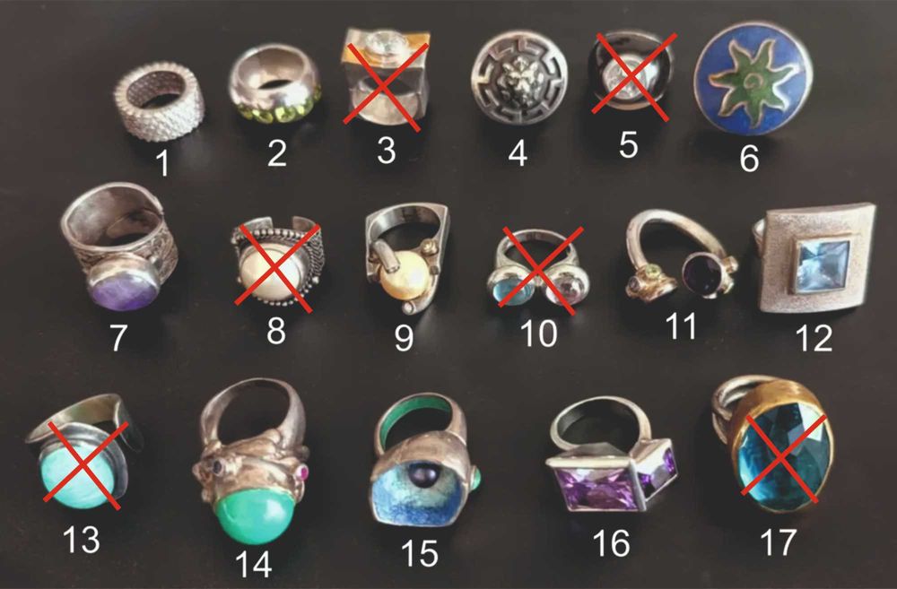 Сребърна бижутерия, пръстени, авторски, уникати