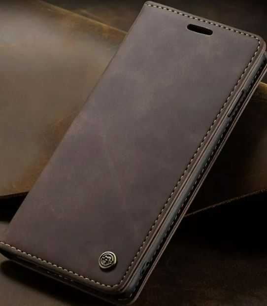 Husa piele ecologica Samsung S8+, culoare "cafea", nefolosita.