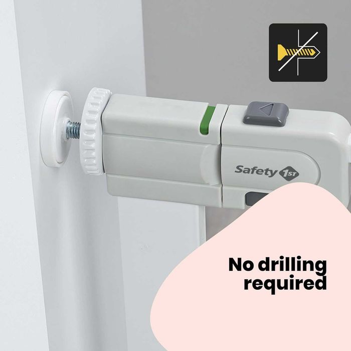 Poarta de siguranta Safety 1st Secure Tech Simply Close ,82-87 cm,alb