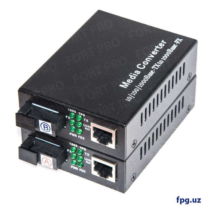 Медиаконвертер (ПАРА) FP-1G1T-A20 B20 10/100/1000V 1310/1550