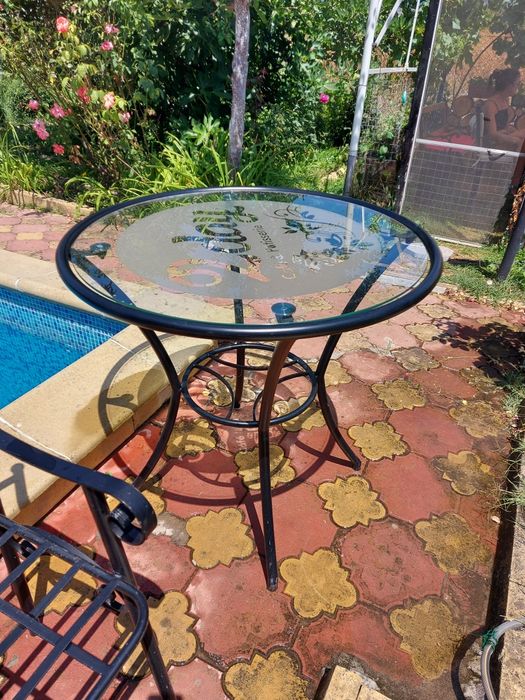 Маси и столове от ковано желязо. Маса-390лв. Стол- 190лв.