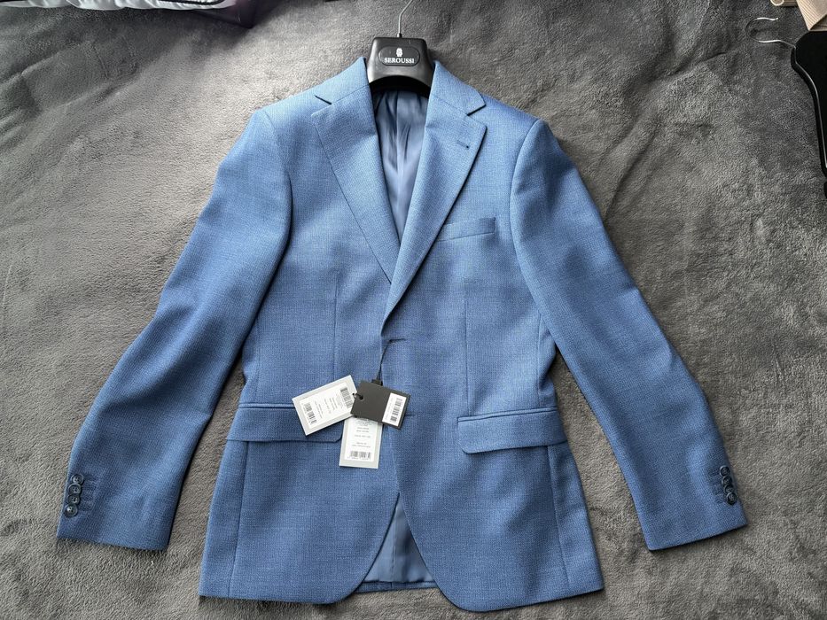 Seroussi sacou bărbați GIZA20BC albastru marime 44 nou cu husa inclus