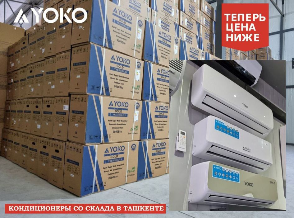 Кондиционер YOKO (09) Low Voltage Model: YKE-09/GL/LV (GOLD) Доставка