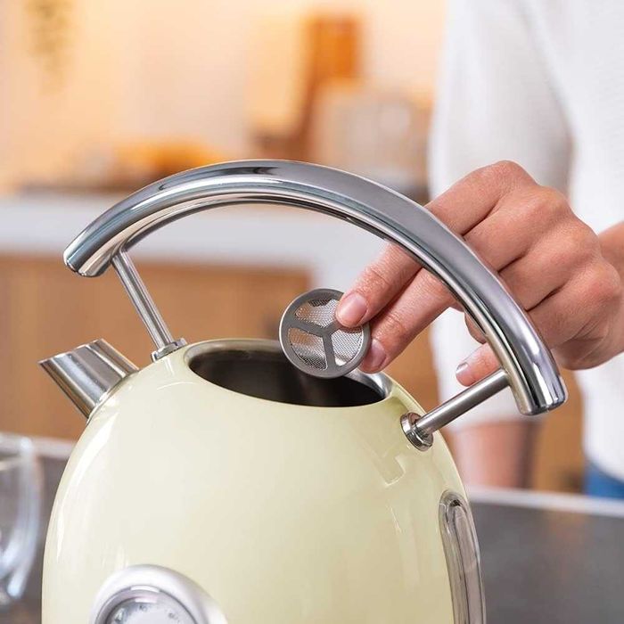 Електрическа кана CECOTEC ThermoSense 420 Vintage light YELLOW, чайник