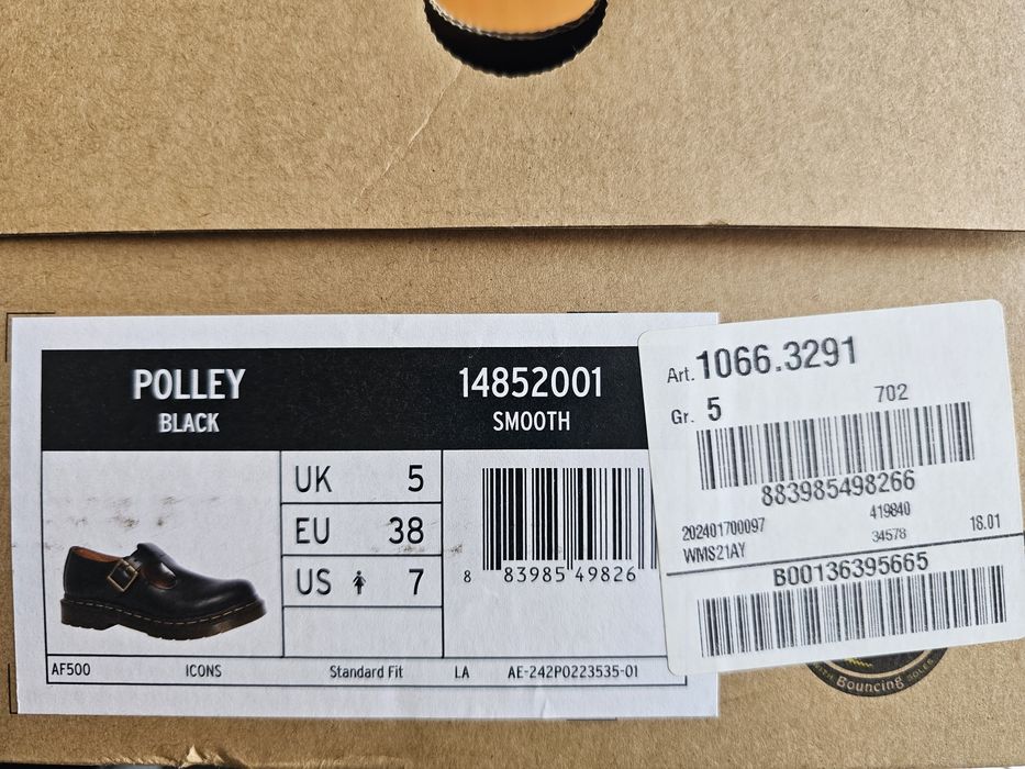 Нови Dr. Martens кубинки / обувки от естествена кожа – черни