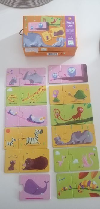 Puzzle pt 2,5 ani mama și puiul