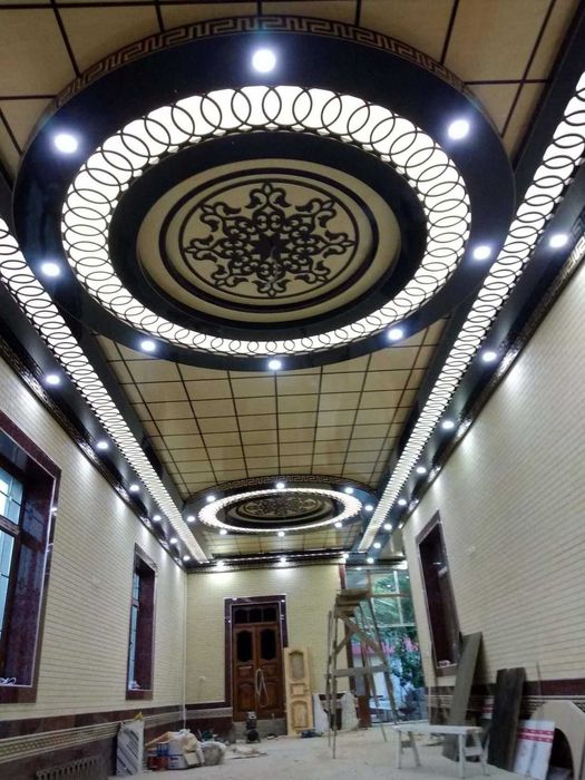 АЛЮКОБОНД материал и Установка ТУНИКАФОН Монтаж ТРАВЕРТИН в Ташкенте