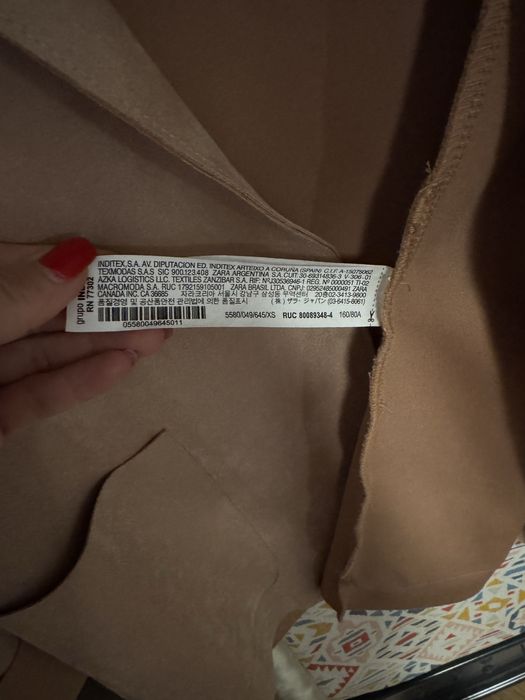 Сако Zara цвят пепел от рози