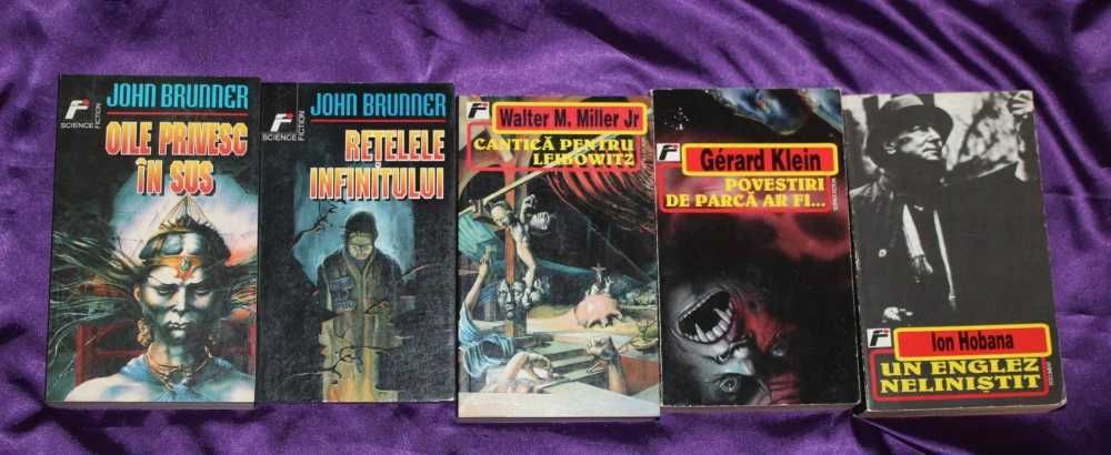 lot 36 carti sf science fiction Arthur C Clarke Orasul si stelele John Brunner Michael Moorcock Star Trek 1-6 Norman Spinrad Lorzii instrumentalitatii
